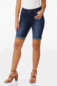 Dark Bermuda Jean Shorts